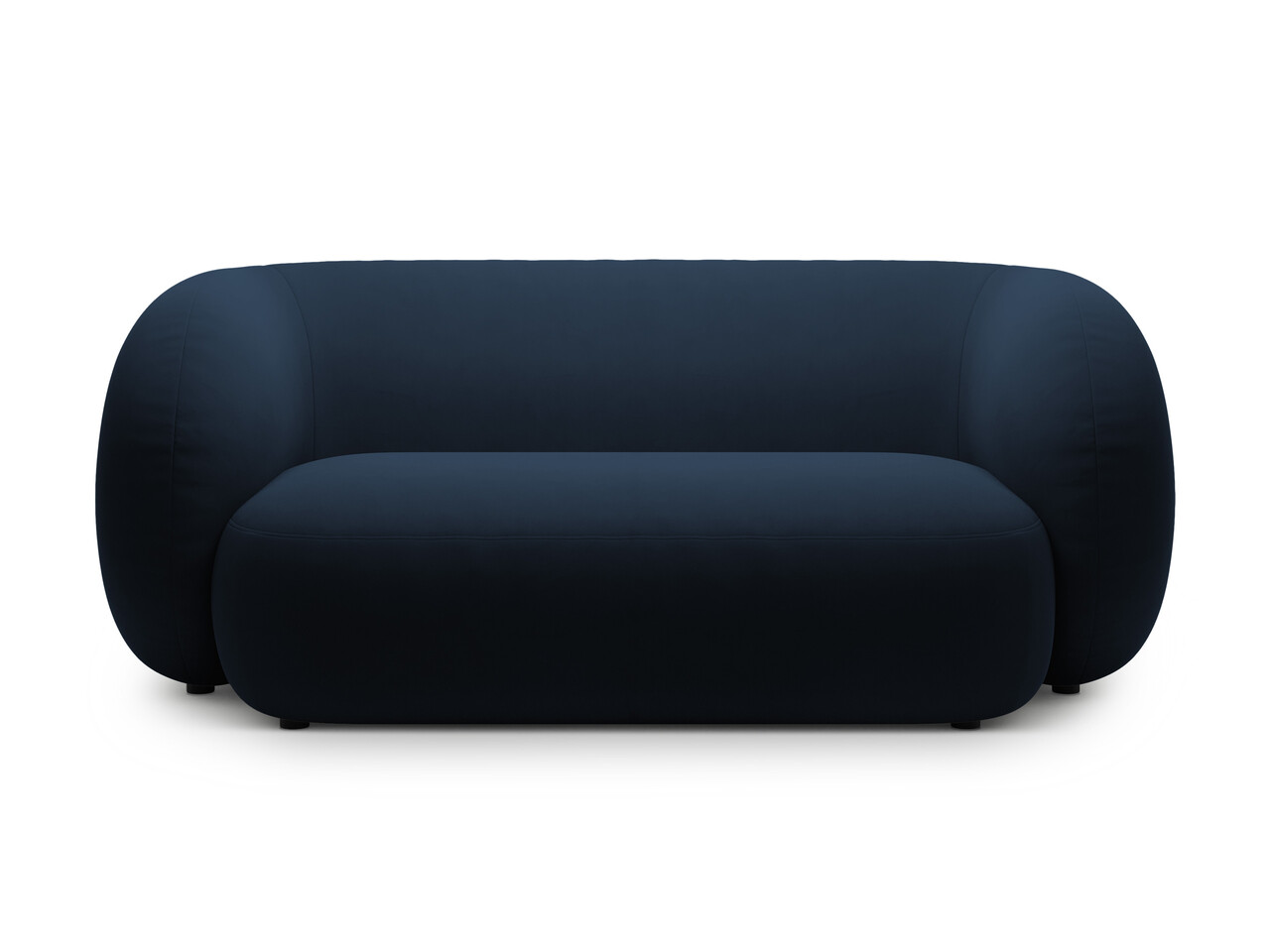 Canapea modulara 2 locuri, Kate, Micadoni, 183x99x76 cm, catifea, albastru regal - imagine 5